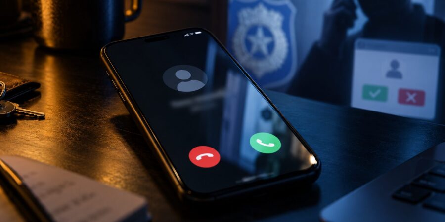 Телефонный звонок как часть мошеннической схемы с ложным представителем полиции